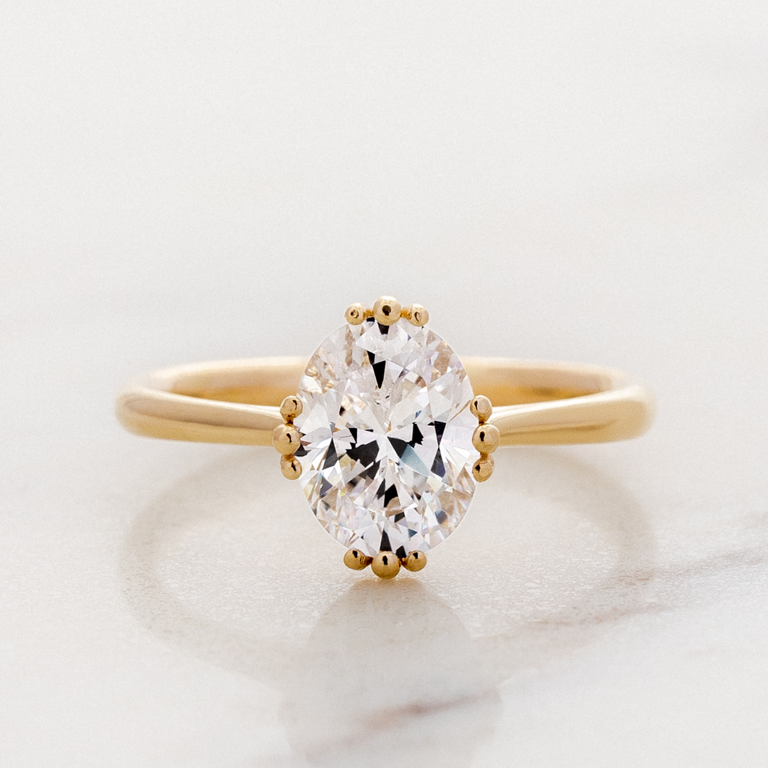 Tulip Oval Solitaire