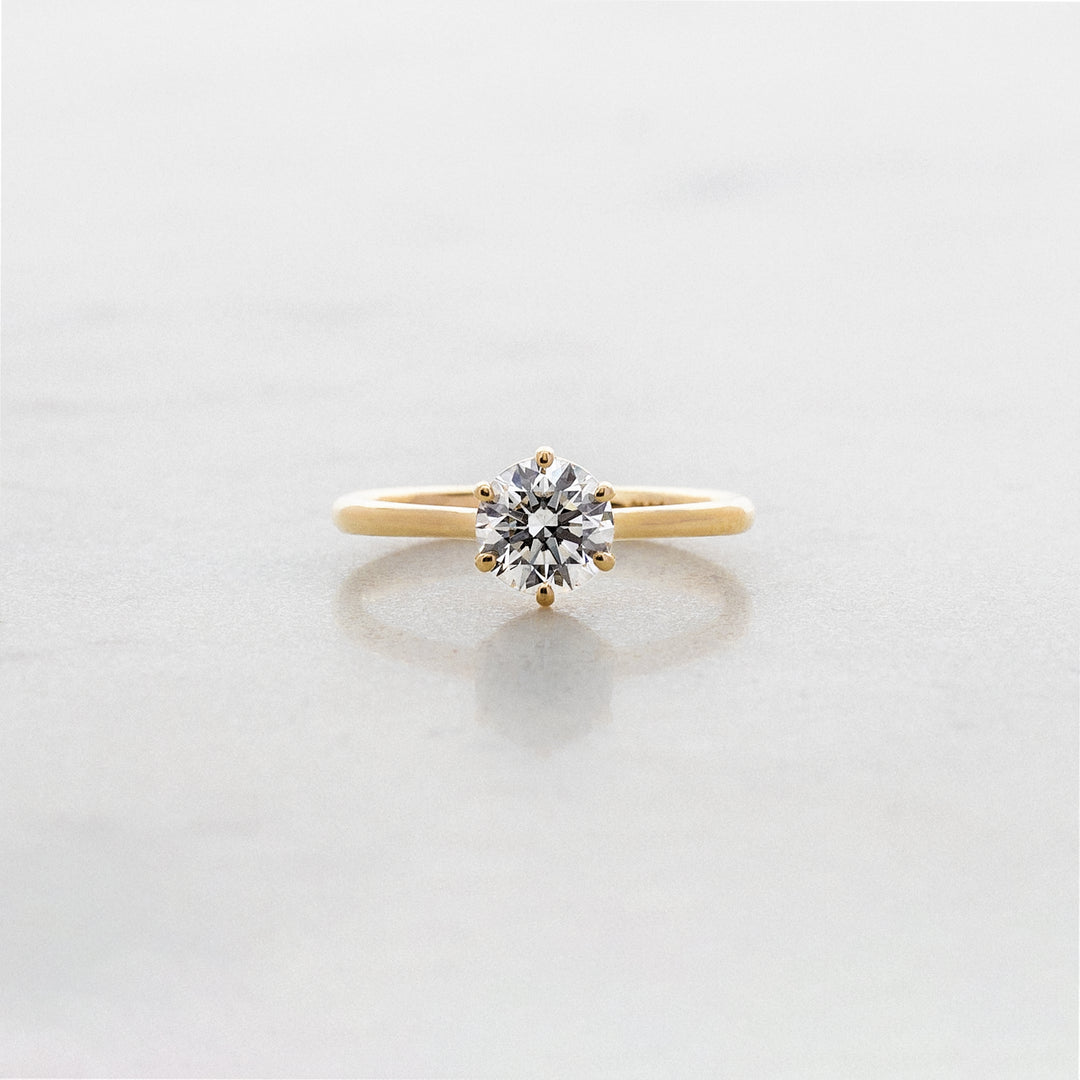 Rose 6 Prong Round Solitaire