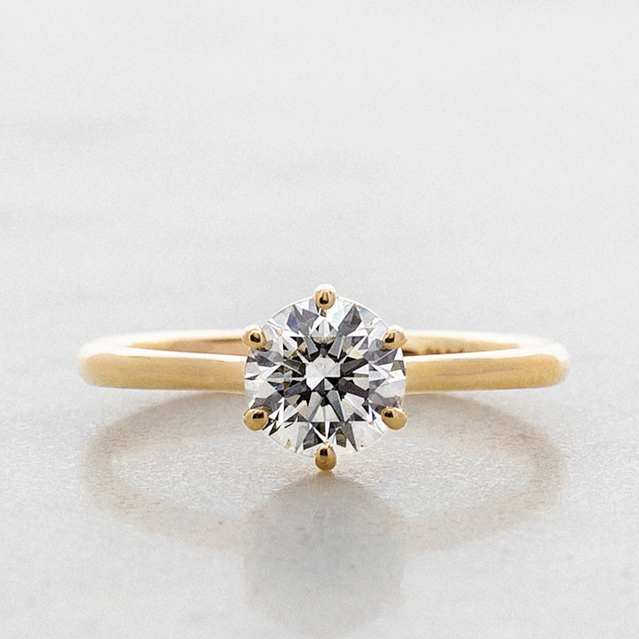 Rose 6 Prong Round Solitaire