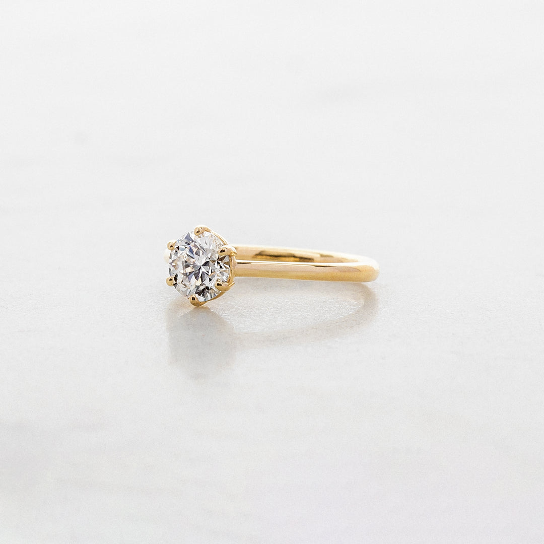 Rose 6 Prong Round Solitaire