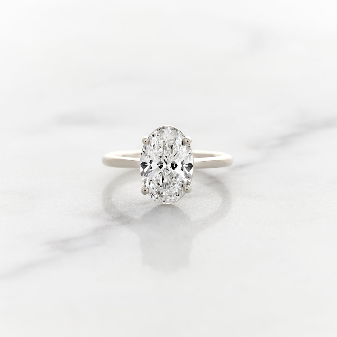 Rose Oval Solitaire