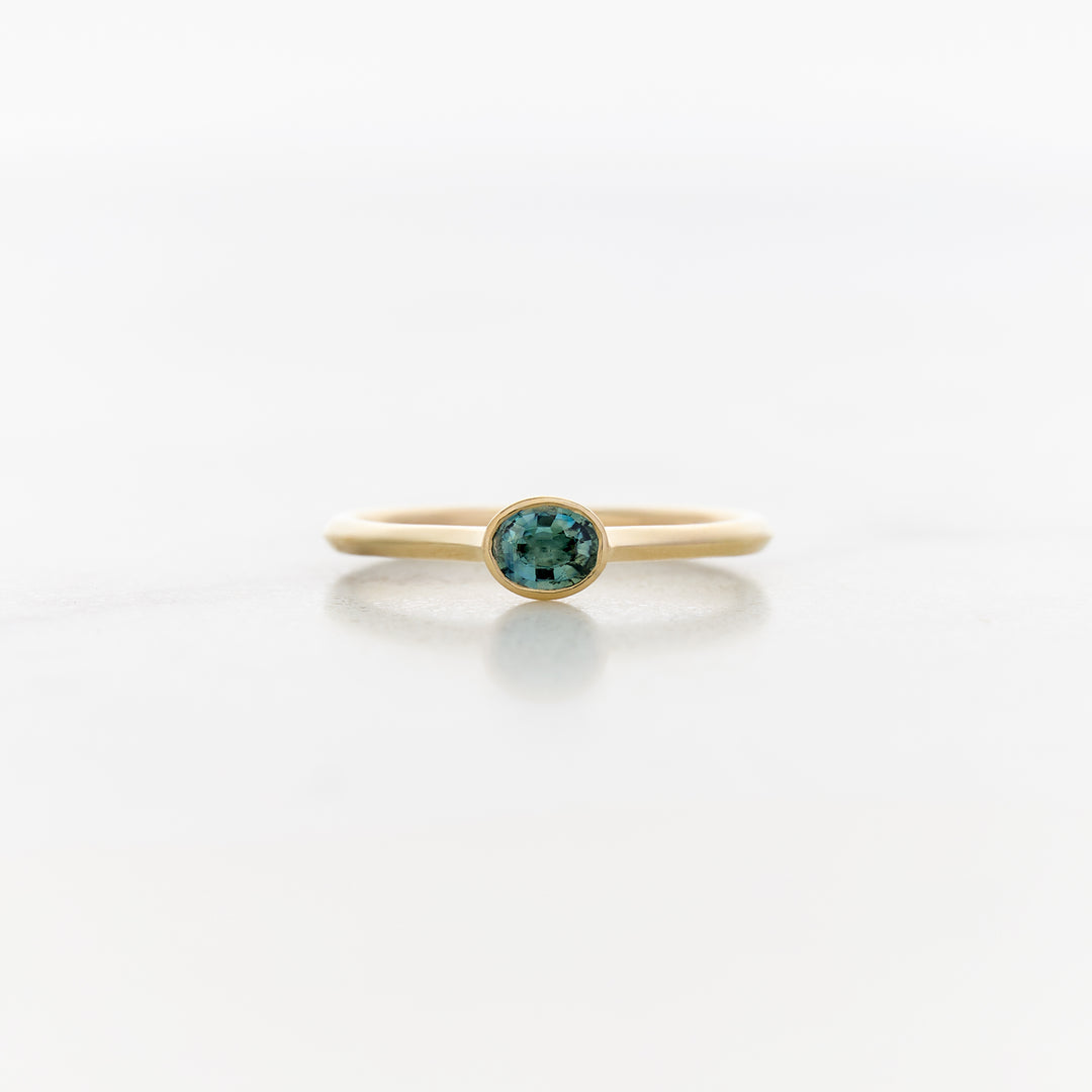 Petite Sapphire Bezel Ring