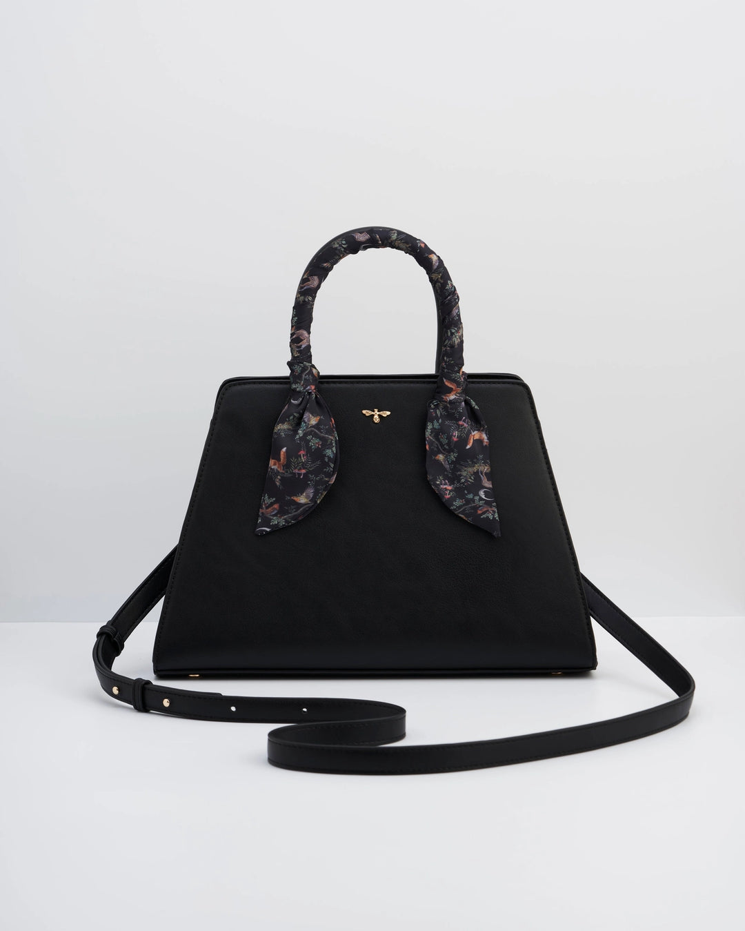 Fable Black Structured Tote