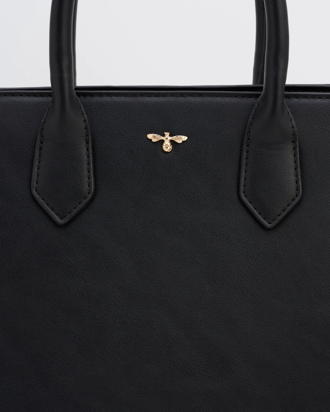 Fable Black Structured Tote
