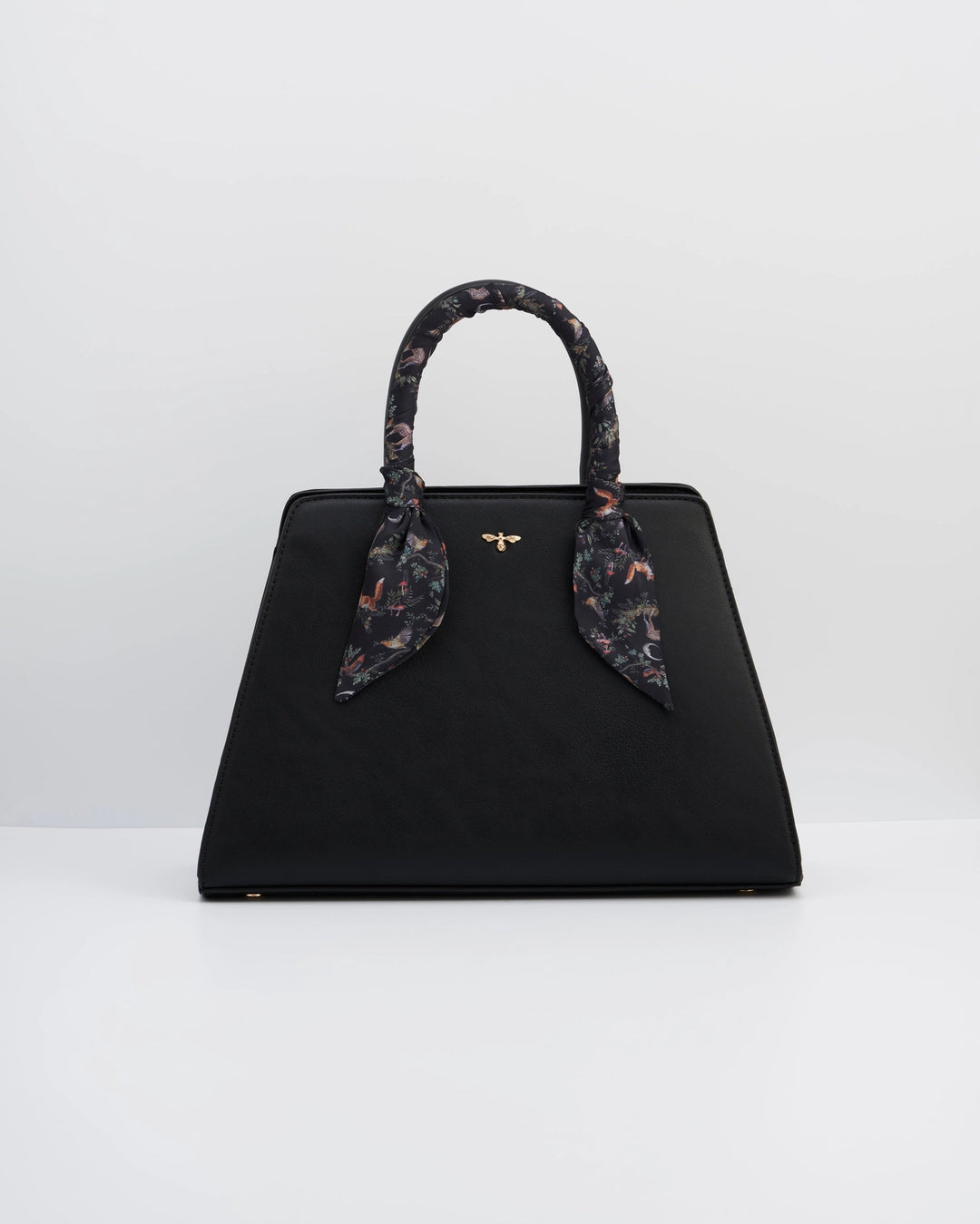 Fable Black Structured Tote
