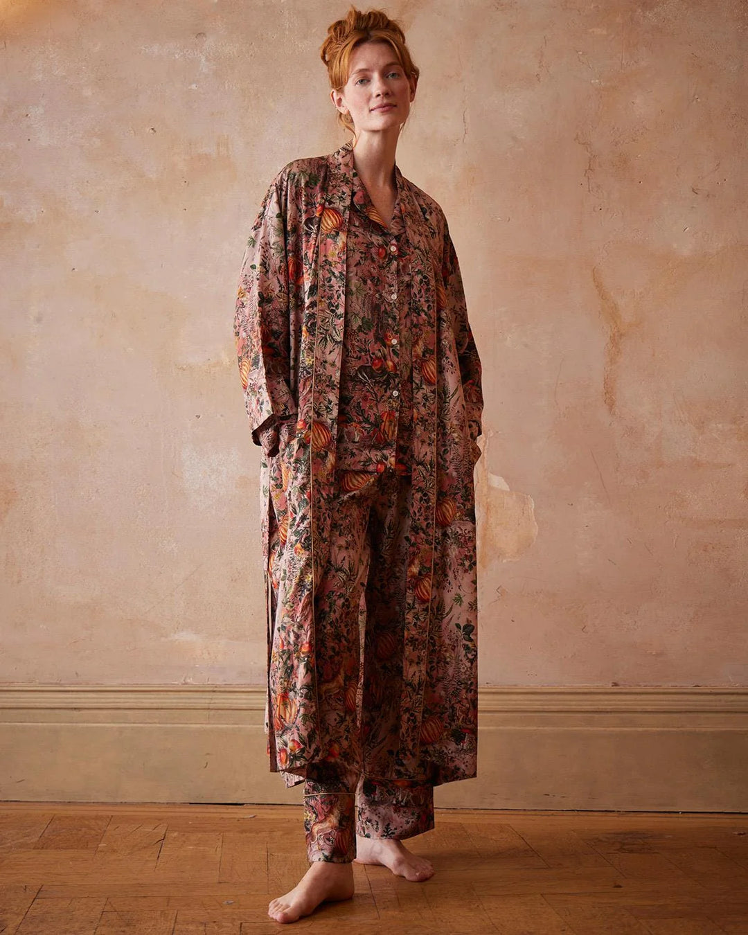 Nocturnal Garden Pink Lady Robe