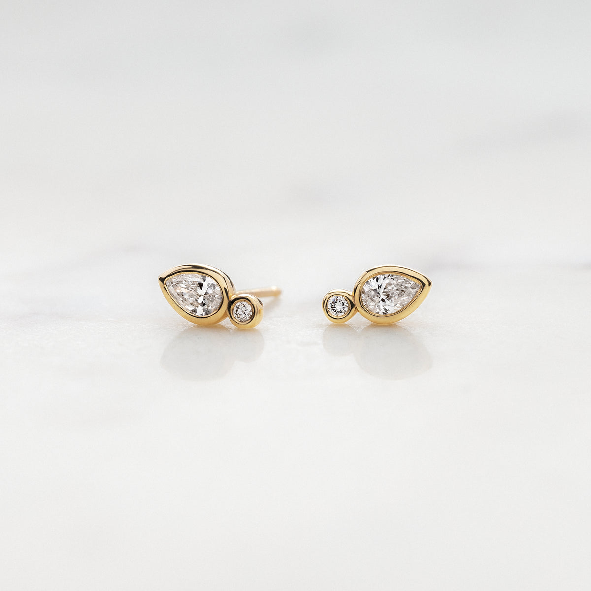 Raindrop Diamond Studs