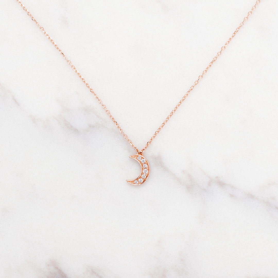 Crescent Moon Diamond Necklace – Jenni Stuart Fine Jewelry