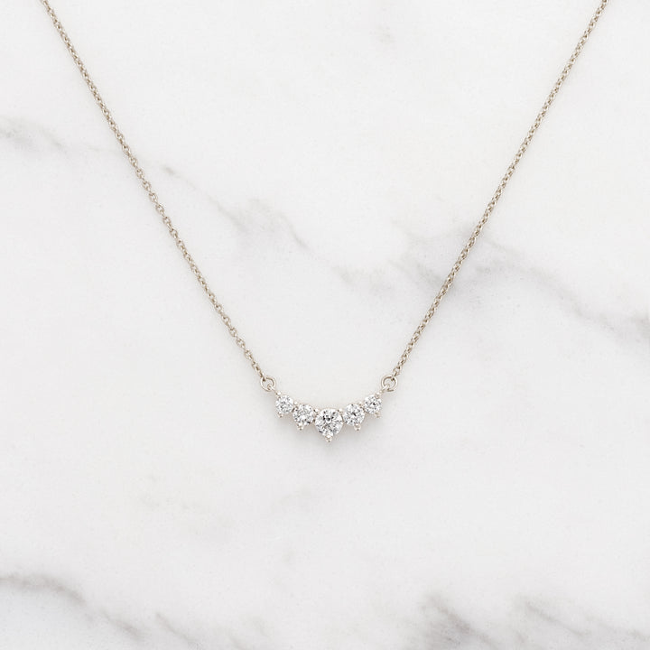 Tapered Lab Grown Diamond Necklace