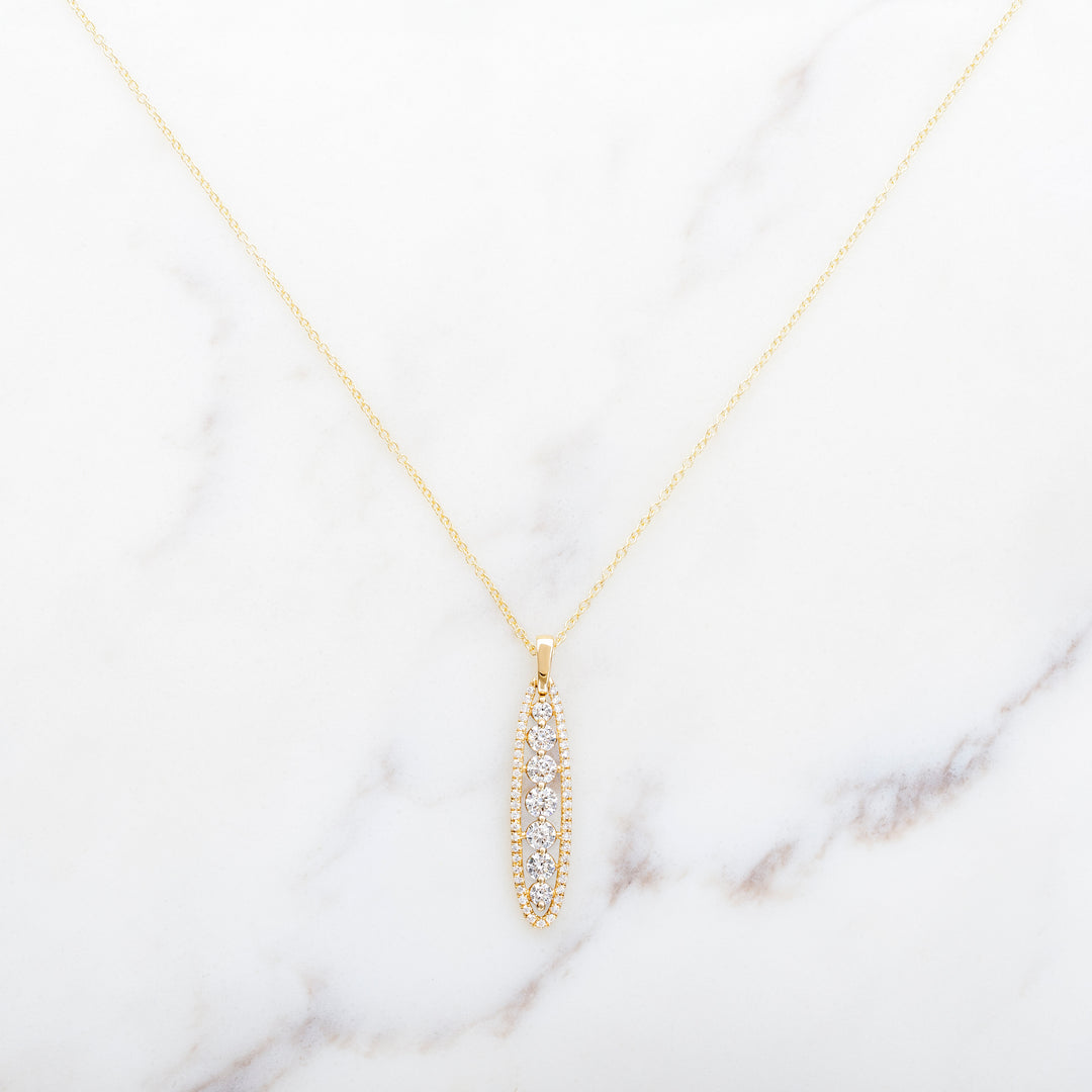 Diamond Peapod Necklace