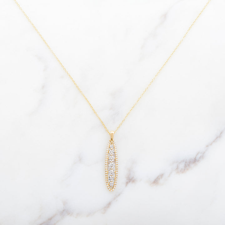 Diamond Peapod Necklace