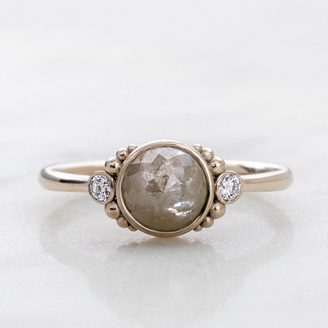 Galaxy Diamond Luna Ring