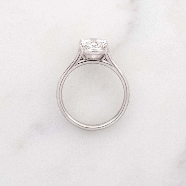Rose Oval Solitaire