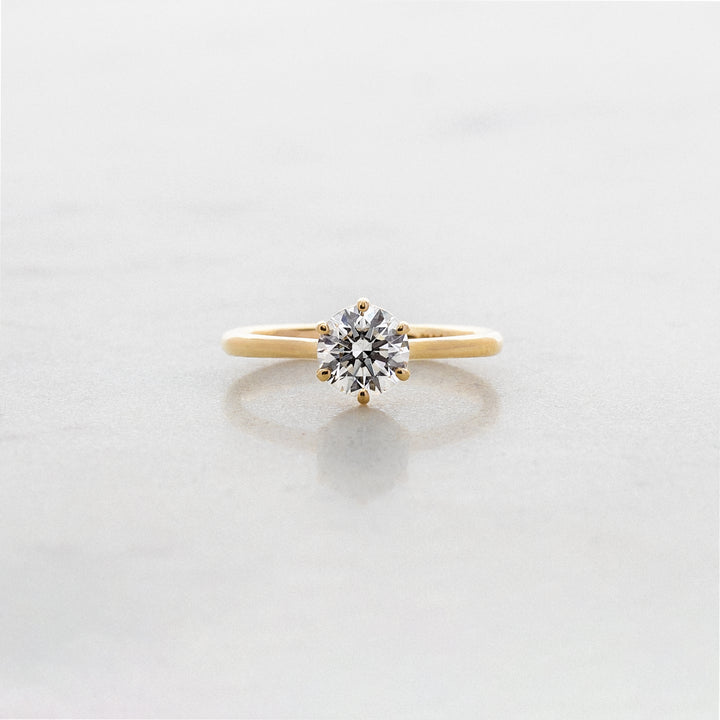 6 Prong Rose Solitaire with Lab Grown Diamond