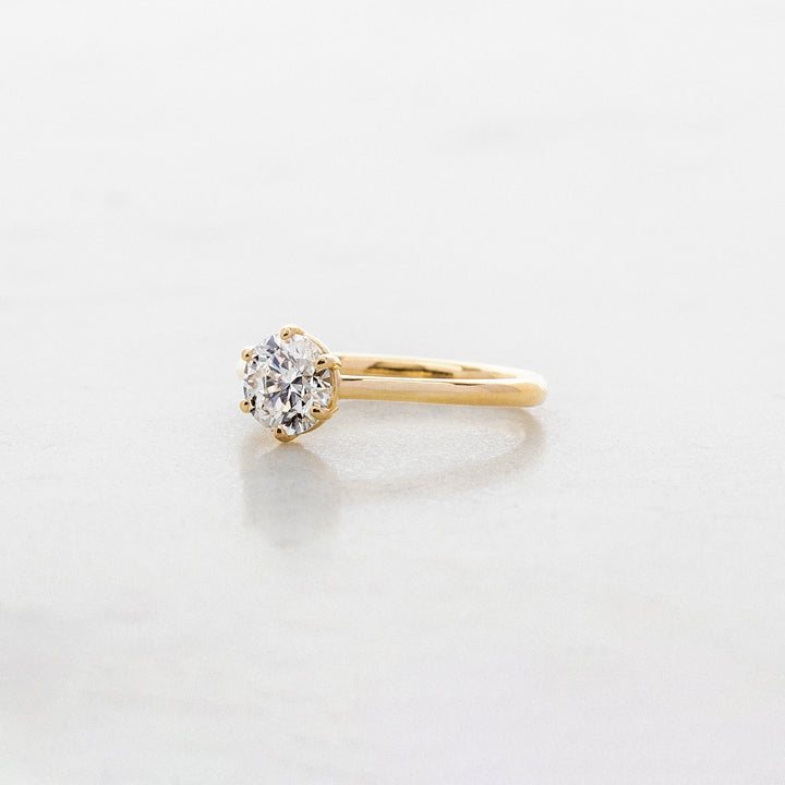 6 Prong Rose Solitaire with Lab Grown Diamond