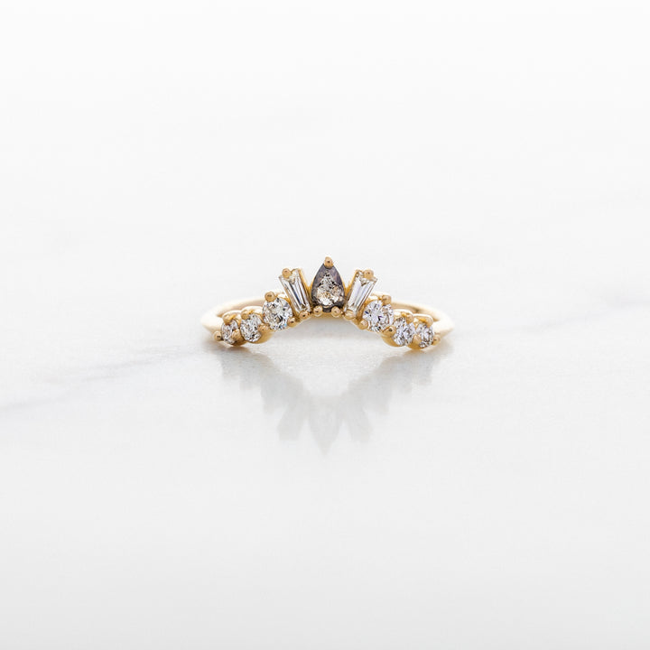 Fan Style Contour Wedding Band