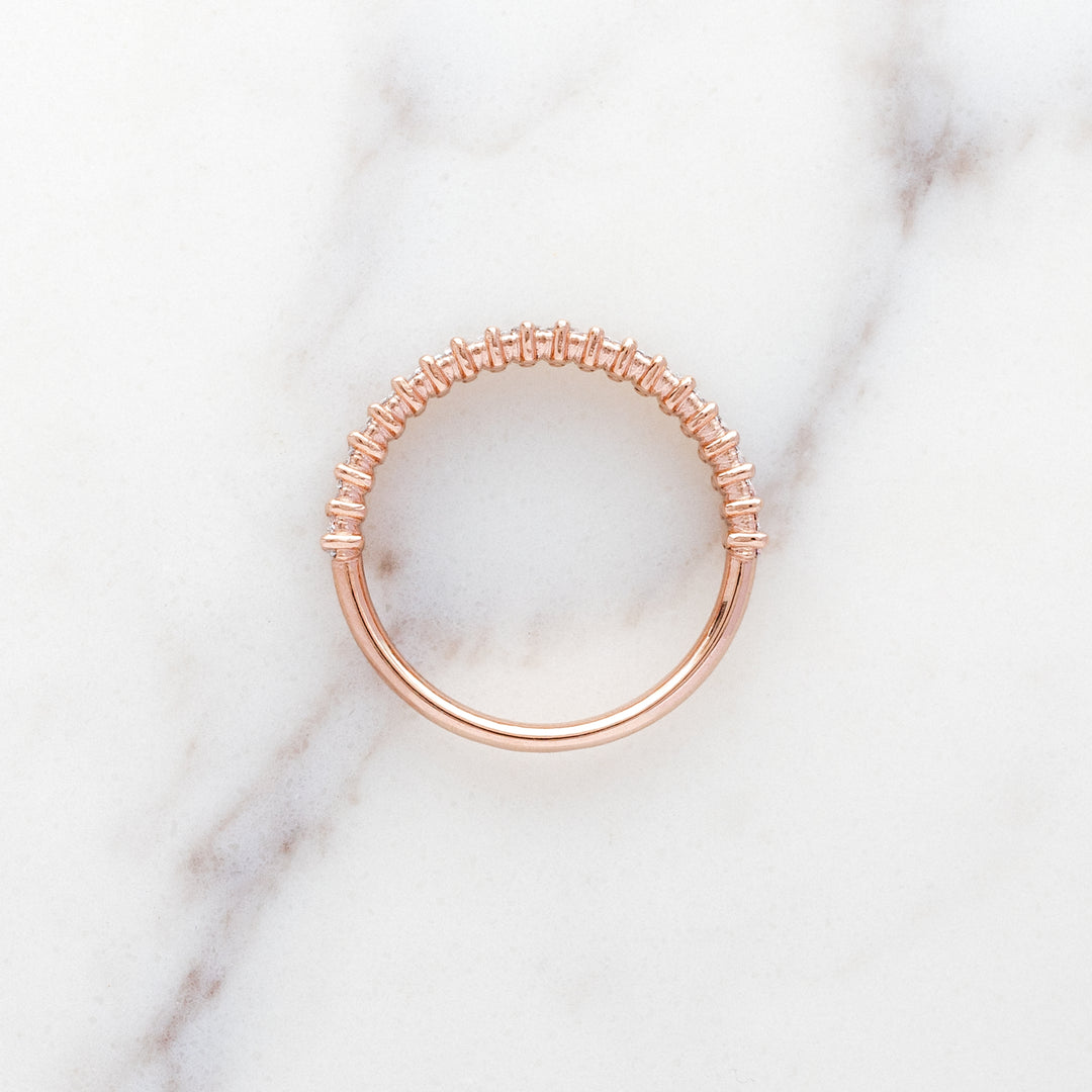 Bamboo Half Set Diamond Band