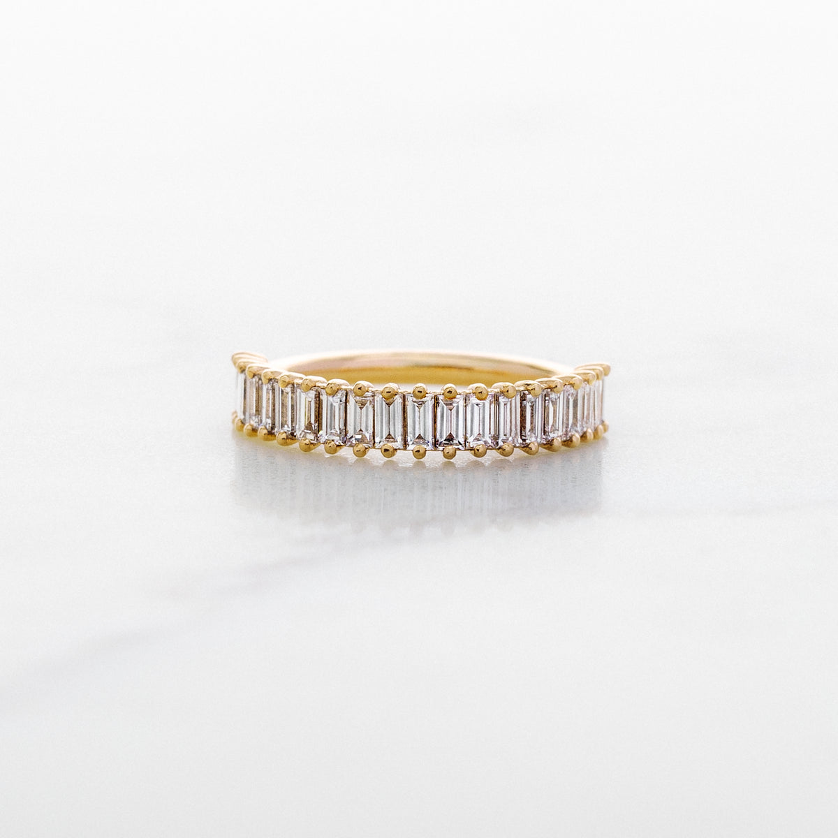 Bamboo Half Set Diamond Band
