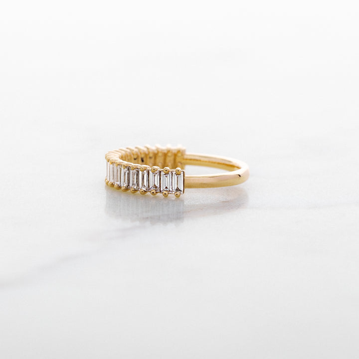 Bamboo Half Set Diamond Band