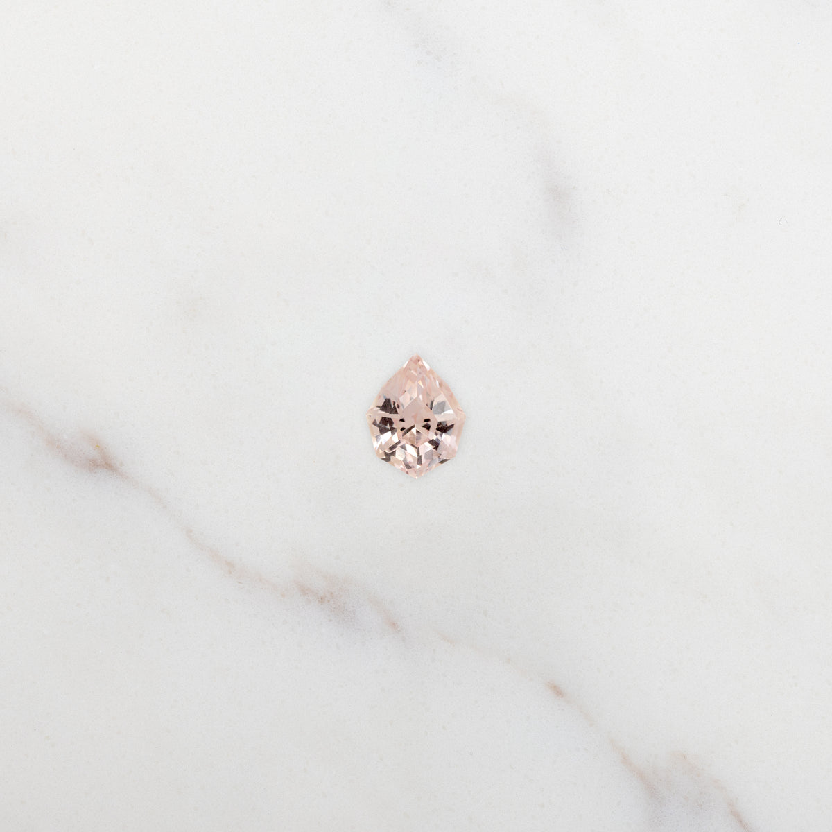 1.23ct Fancy Cut Natural Pale Apricot Sapphire