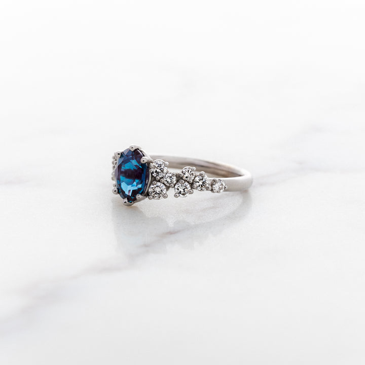 Alexandrite Focal with Family Diamond Clusters
