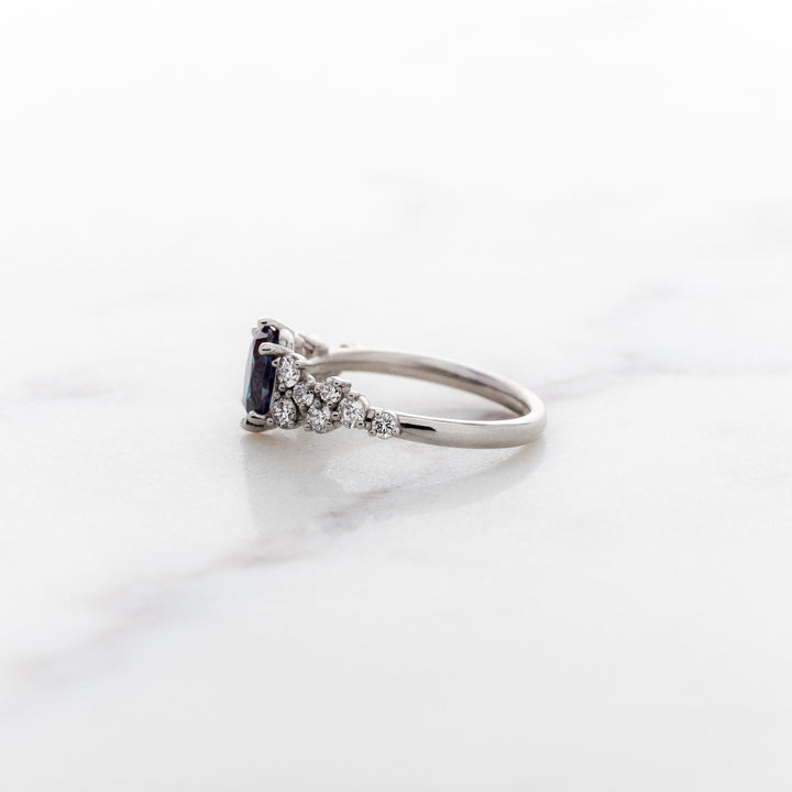 Alexandrite Focal with Family Diamond Clusters