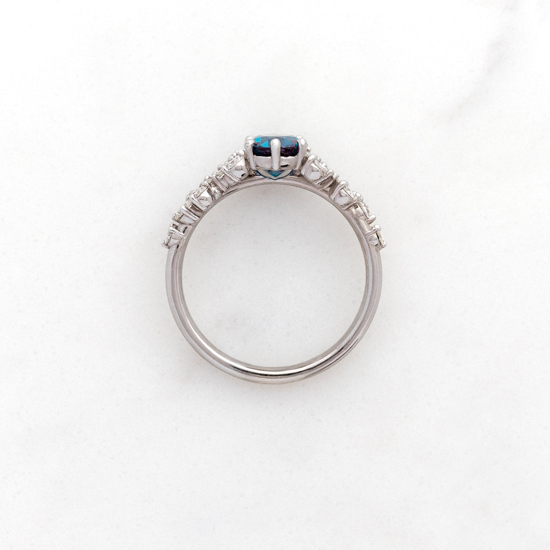 Alexandrite Focal with Family Diamond Clusters