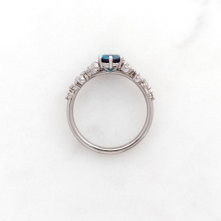 Alexandrite Focal with Family Diamond Clusters