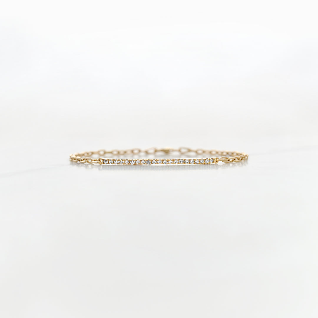 Diamond Bar Bracelet