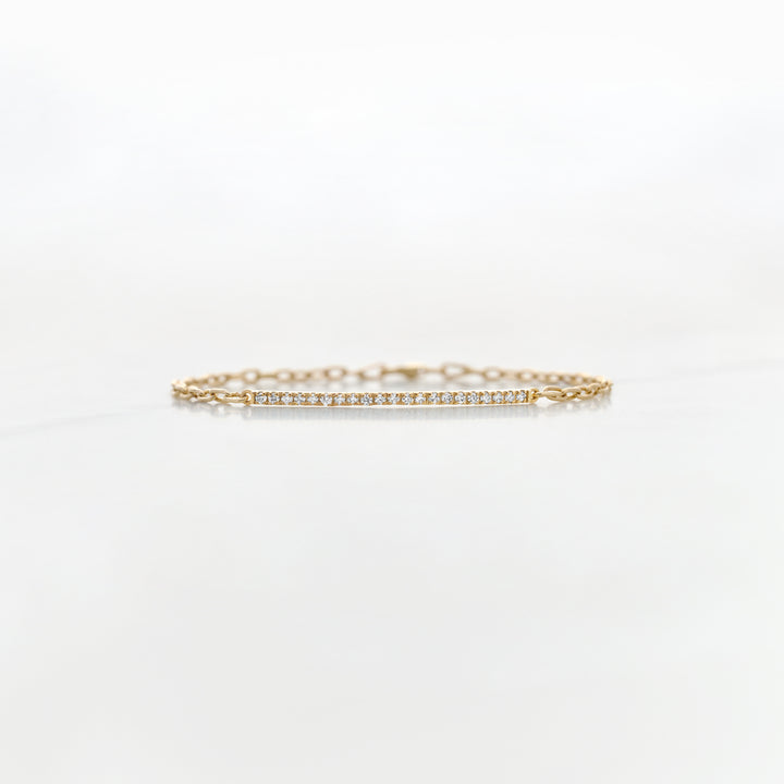 Diamond Bar Bracelet