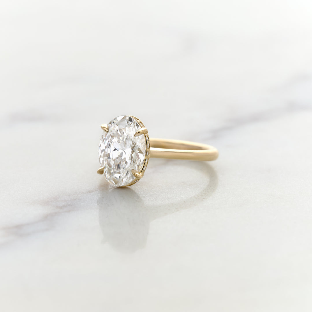 Hidden Claddagh Engagement Ring