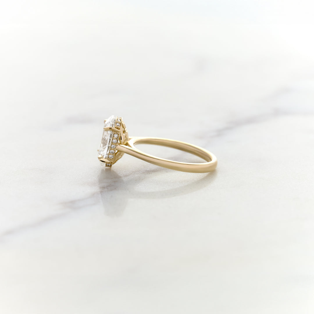 Hidden Claddagh Engagement Ring