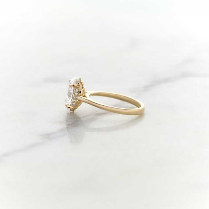 Hidden Claddagh Engagement Ring