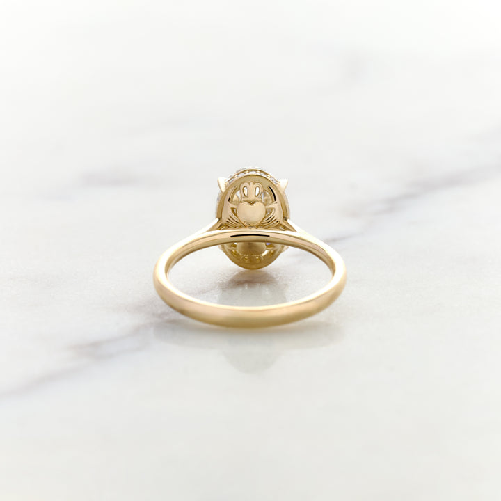 Hidden Claddagh Engagement Ring