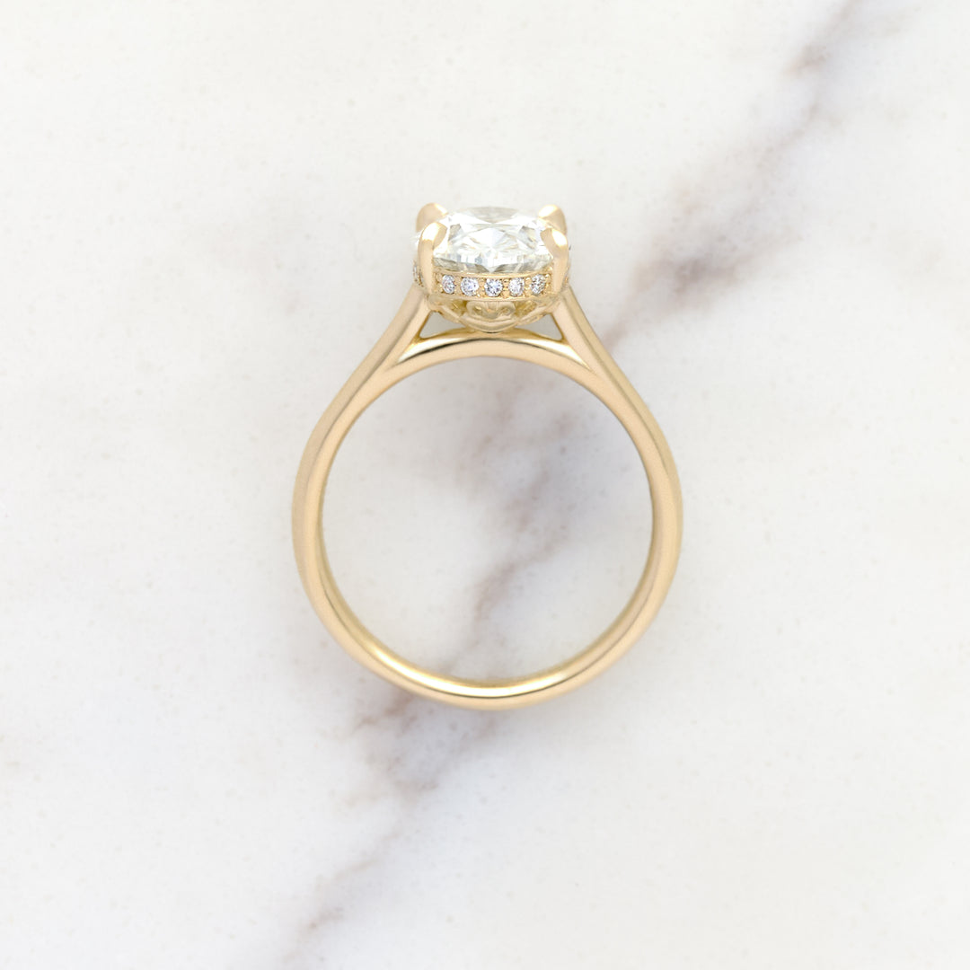 Hidden Claddagh Engagement Ring