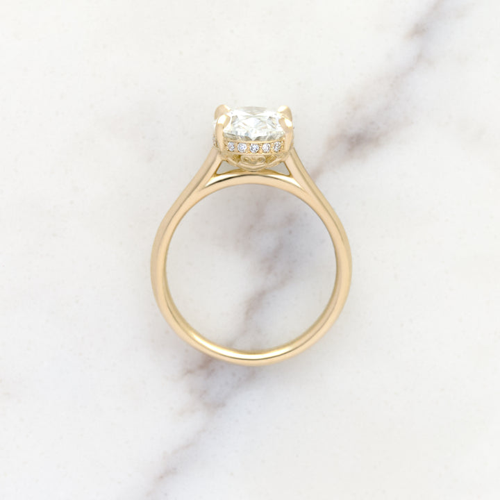 Hidden Claddagh Engagement Ring