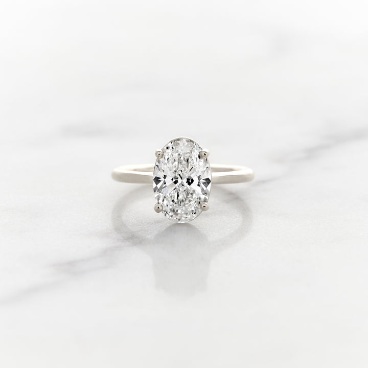 Rose Oval Solitaire