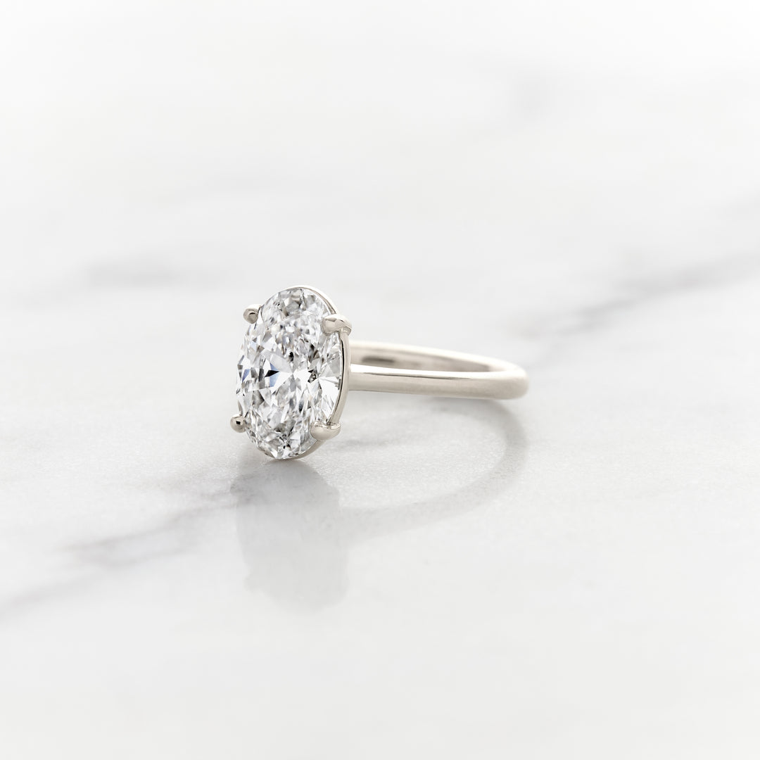 Rose Oval Solitaire