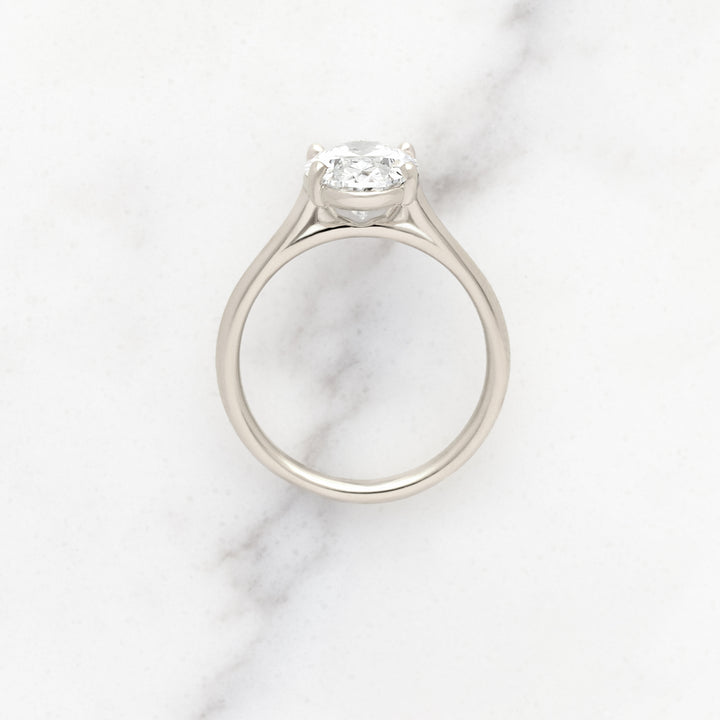 Rose Oval Solitaire