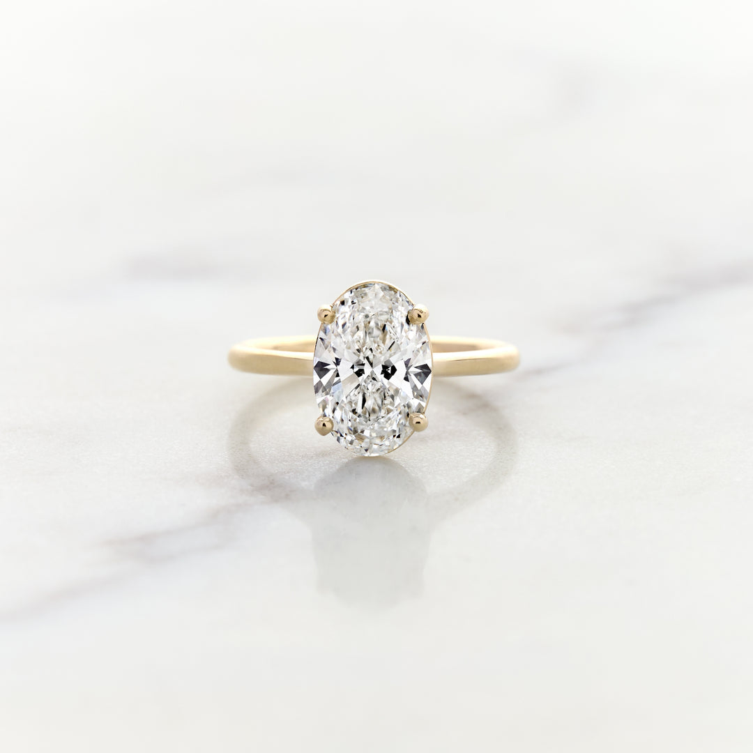 Rose Oval Solitaire