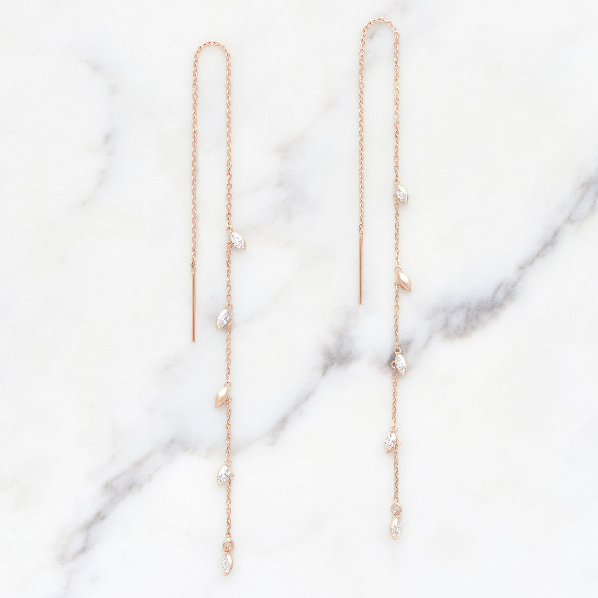 Weeping Willow Five Leaf Earrings