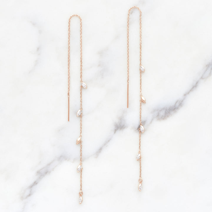 Weeping Willow Five Leaf Earrings