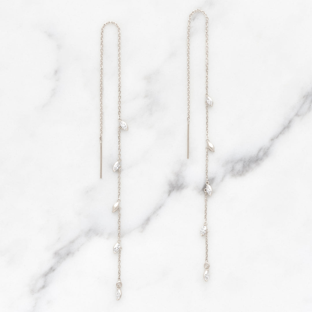 Weeping Willow Five Leaf Earrings