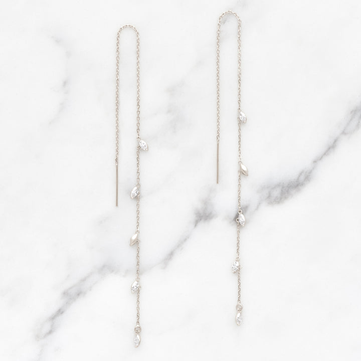 Weeping Willow Five Leaf Earrings