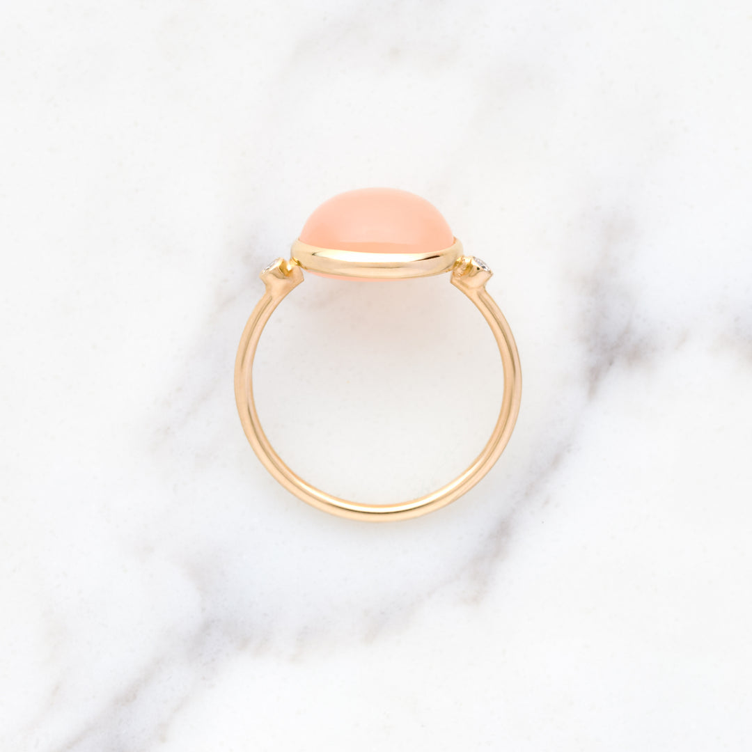 Peach Moonstone Ring