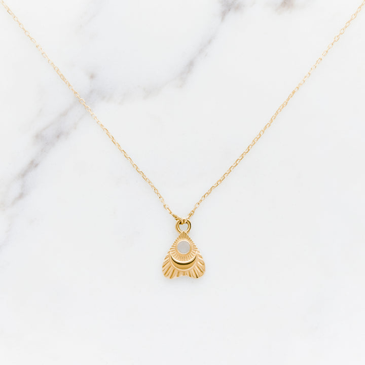 Gold Moon Planchette Necklace