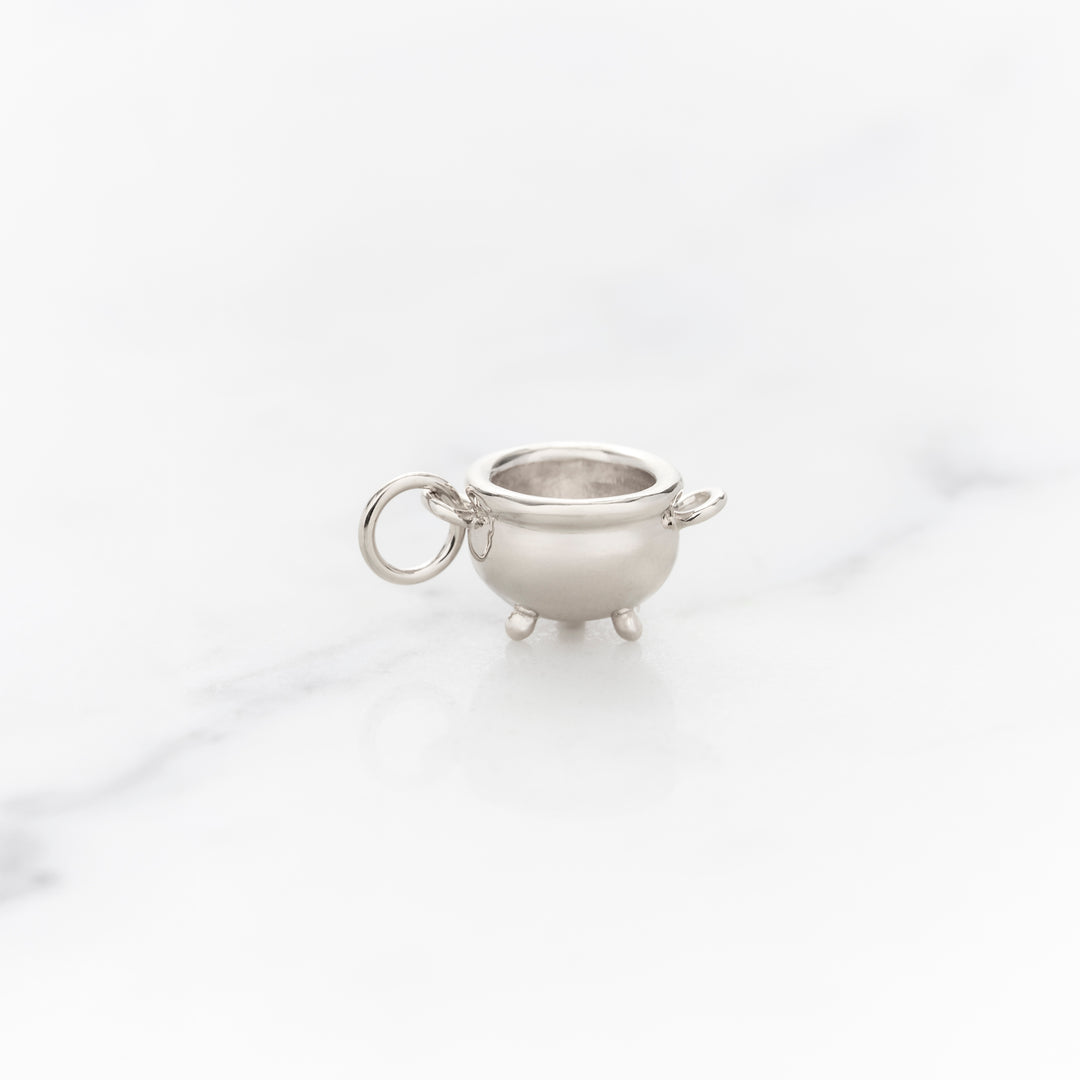 Gold Salem Cauldron Necklace or Charm