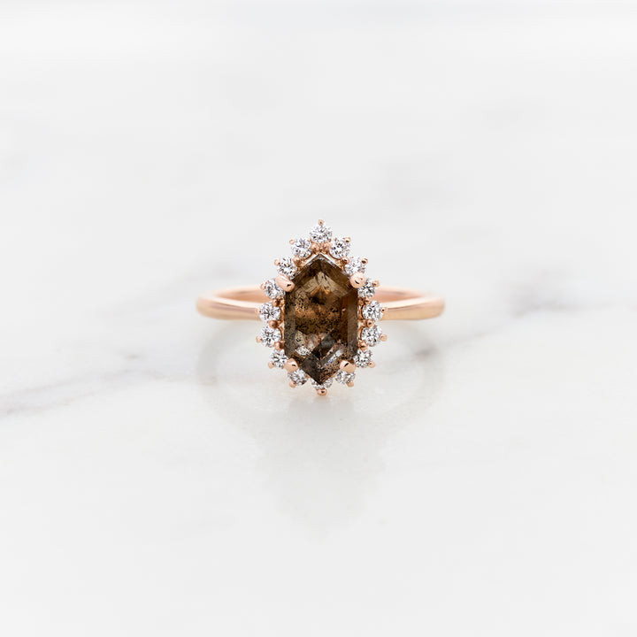 Hexagonal Galaxy Diamond in Edwardian Halo