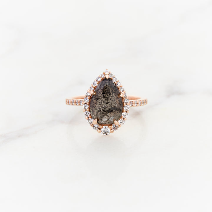 Tapered Halo Around a Galaxy Diamond