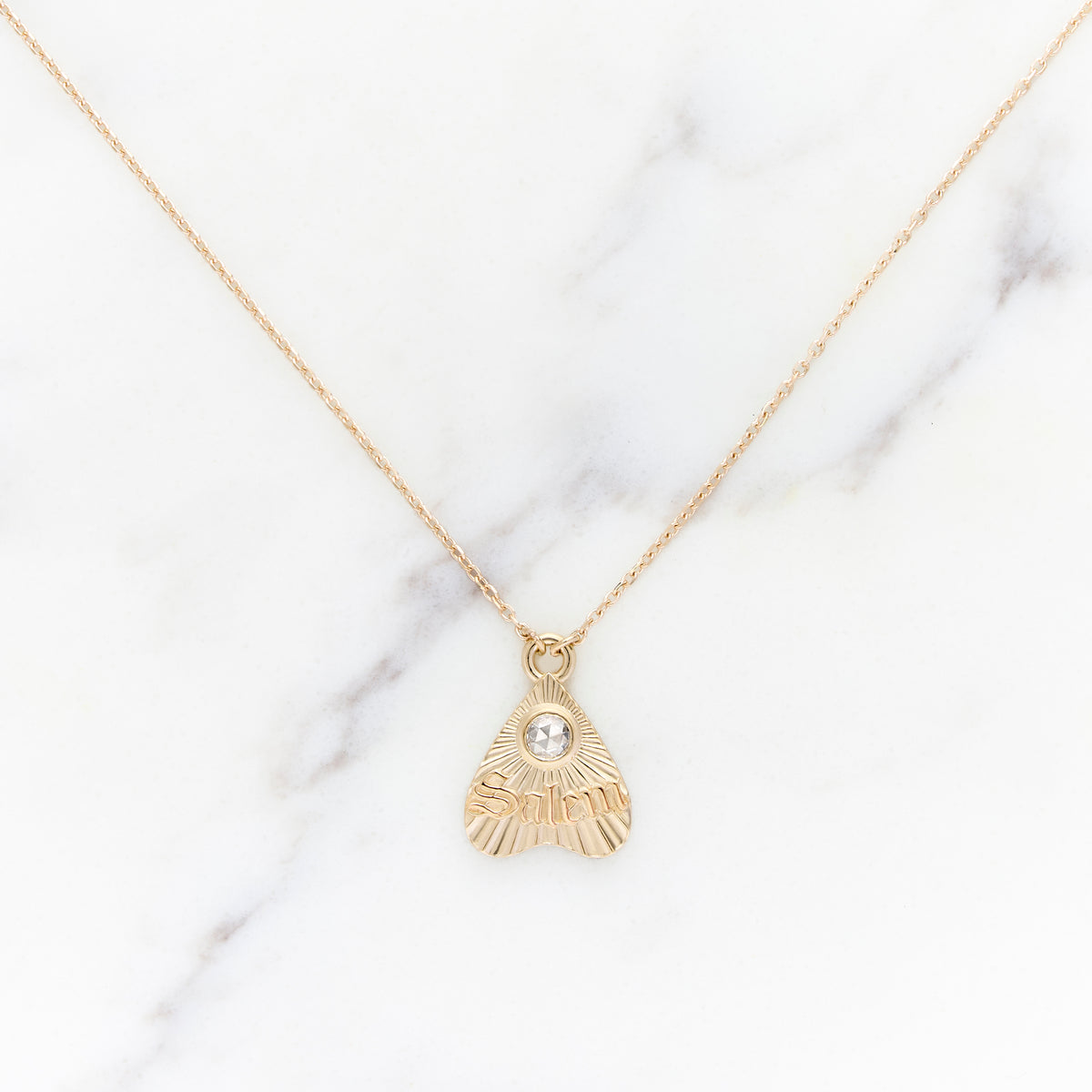 Gold Salem Diamond Planchette Necklace